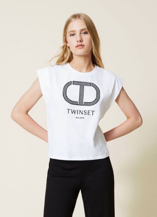 Camiseta Logo Twinset - Foto 1/5