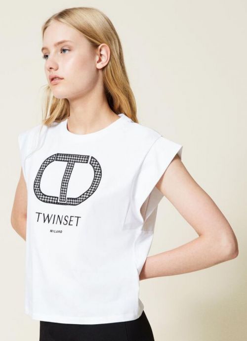 Camiseta Logo Twinset - Foto 2/5